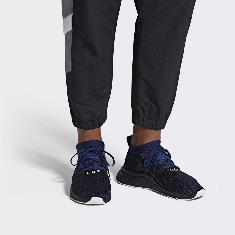 Adidas EQT Support Mid ADV Primeknit Tenis Azules Para Hombre (MX-83990)